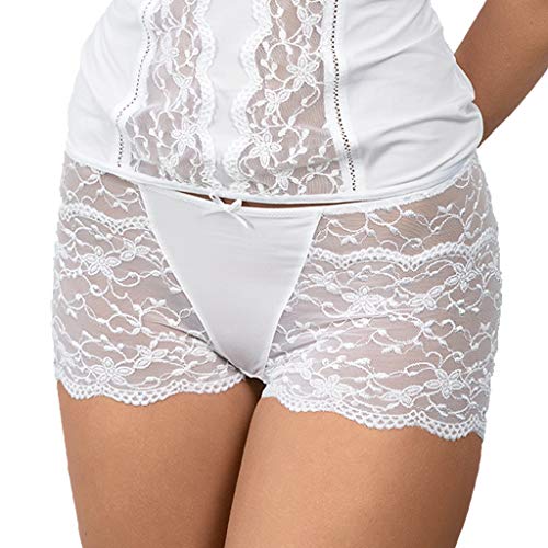 Nina von C. - Silver Edition - Damen - Panty - aus elastischer Spitze (Weiß, 36) von Nina von C