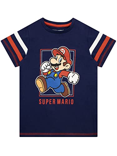 SUPER MARIO BROS Jungen T-Shirt Blau 152 von Super Mario