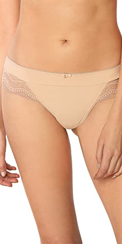 Nipplex Pepite Damen Unterwäsche ShortsElastischer Damen-Slip mit Spitzenbesatz und Halbspitzenunterteil Beige, XL von Nipplex