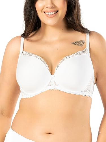 Nipplex Pepite Push-up-BH für Damen – Glatter, Gepolsterter BH mit Spitze – Dekolleté-Enhancer-BH – Nahtloser BH – Herausnehmbare Push-Up-Einsätze – Bügel-BH – Farbe – Größe von Nipplex