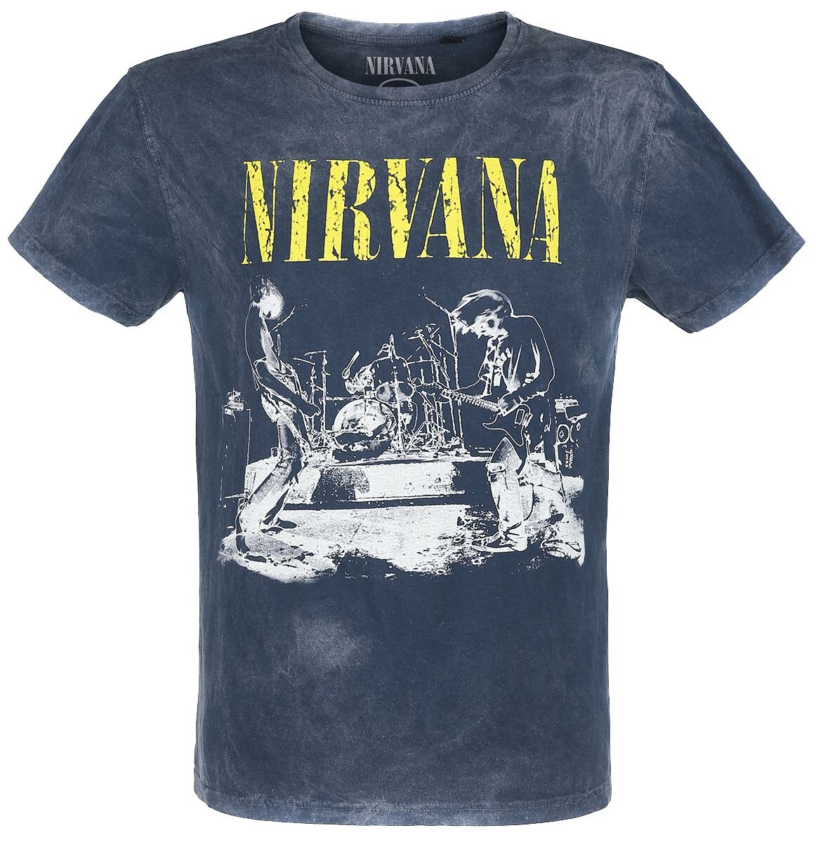 Nirvana T-Shirt - Stage - S bis 3XL - für Männer - Größe 3XL - navy  - Lizenziertes Merchandise! von Nirvana