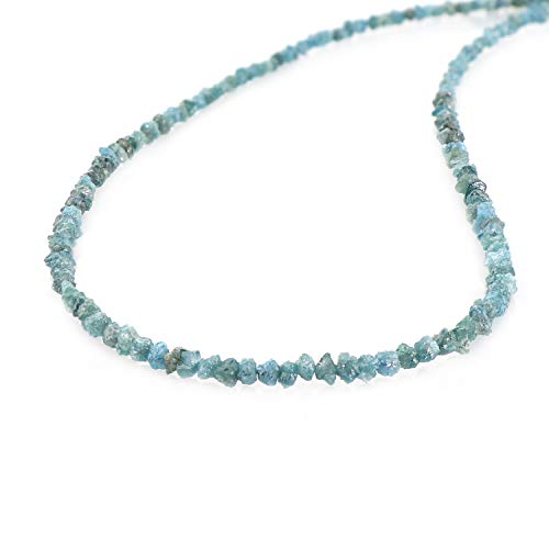 Halskette mit blauem Diamant, raue Diamant-Halskette, natürliche blaue Diamanten, Rohdiamanten, natürliche raue Perlen von NirvanaIN