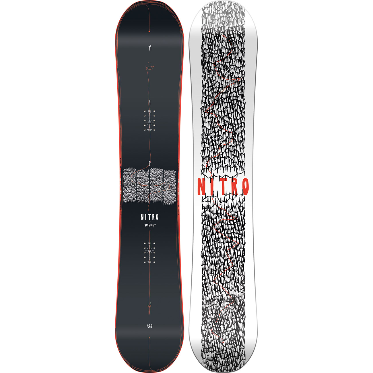 Nitro Herren Freestyle Snowboard T1 X FFF von Nitro