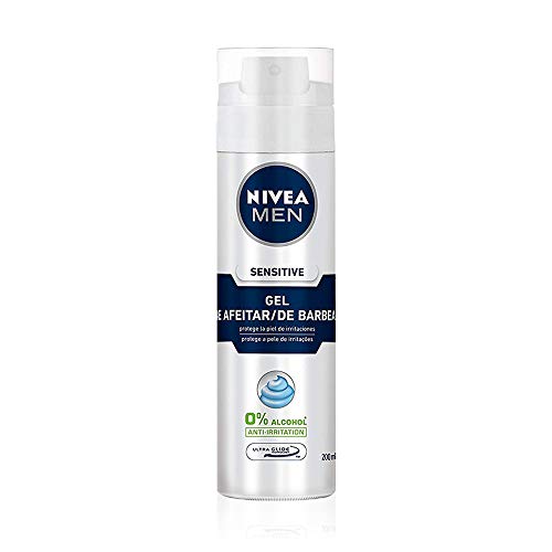 NIVEA MEN Sensitive Rasiergel 1 x 200 ml, Rasiergel für empfindliche Haut, Gesichtsgel mit Ultra Glide Technologie für eine irritierungsfreie Rasur NIVEA MEN Sensitive Rasiergel 1 x 200 ml, Rasiergel für empfindliche Haut, Gesichtsgel mit Ultra Glide Technologie für eine irritierungsfreie Rasur von NIVEA MEN