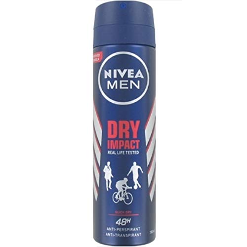 3er Pack - Nivea Deospray Men - Dry Impact - mit Aluminium und Alkohol - 150 ml von NIVEA