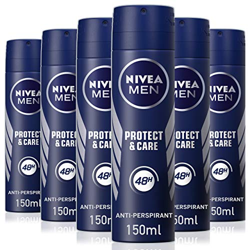 Nivea Men Protect and Care Anti-Transpirant Deo-Spray, 150 ml, 6er-Pack von Nivea