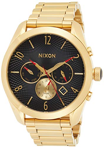 Nixon Damen-Armbanduhr Bullet All Gold / Black Chronograph Quarz Edelstahl A366510-00 von Nixon