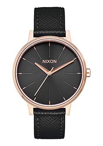 Nixon Unisex Armbanduhr Kensington Leder Rose Gold / Black von Nixon