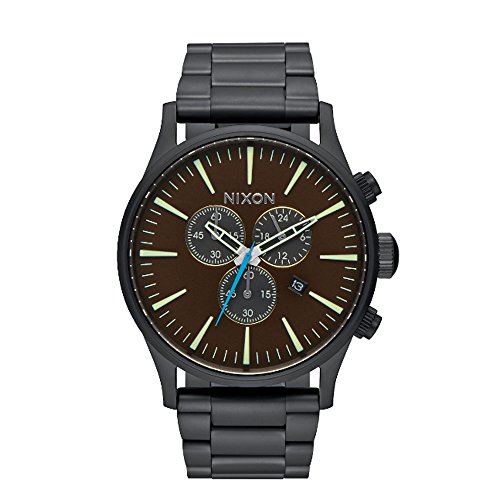 Nixon Unisex-Armbanduhr The Sentry Analog Quarz Edelstahl A3862209-00 von Nixon