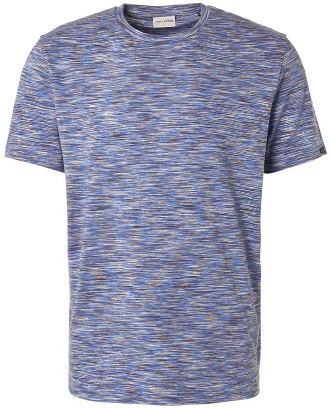 No Excess T-Shirt Melange Blau - Größe M von No Excess