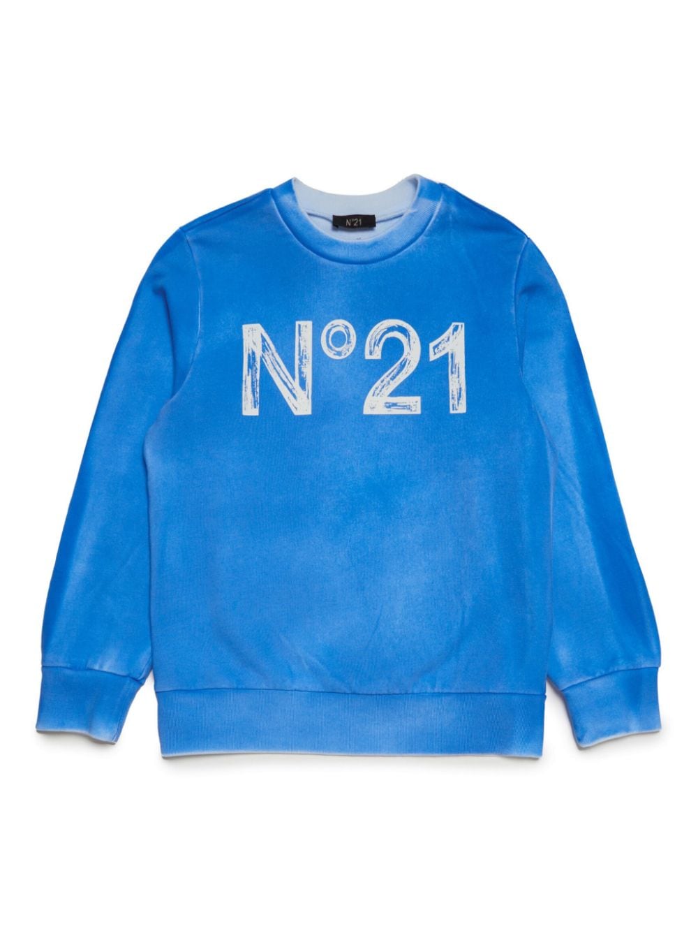 Nº21 Kids Sweatshirt mit Logo-Print - Blau von Nº21 Kids