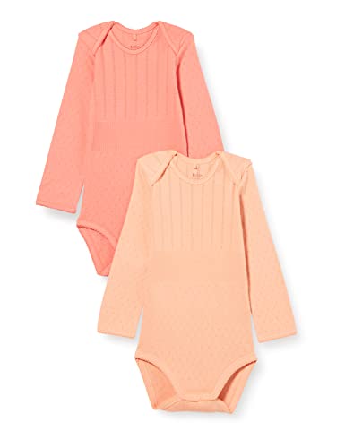 NOA NOA MINIATURE Baby-Girls Basic Doria T-Shirt, Shrimp/PCL Rose, 9M von Noa Noa