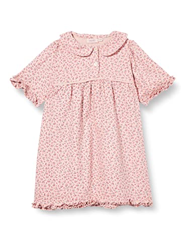 Noa Noa miniature Baby - Mädchen Baby Ditzy Viscose Dress Short Sleeve,knee Length Kleid, Print Rosa, 12 Monate EU von Noa Noa