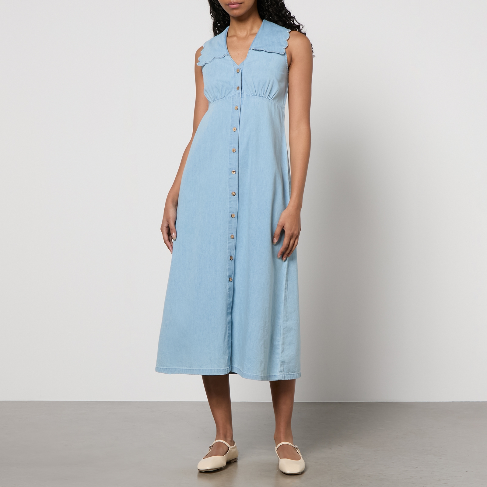 Nobody's Child x Fearne Cotton Happy Place Wylde Cotton-Denim Dress - UK 10 von Nobody's Child