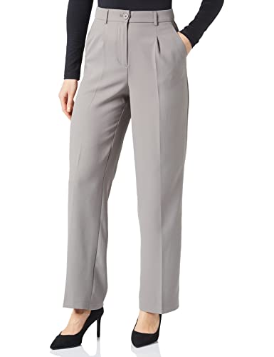 Noisy may Damen Anzughose Elegante Stoffhose Lässige Jogginghose Weite High Waist Pants NMDREWIE, Farben:Grau, Größe:M von Noisy may