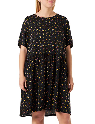 NOISY MAY Damen NMKERRY S/S Short AOP Dress S Curve Jerseykleid, Black/AOP:Flower,48 NOISY MAY Damen NMKERRY S/S Short AOP Dress S Curve Jerseykleid, Black/AOP:Flower,48 von Noisy may