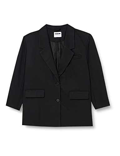 NOISY MAY Blazer Oversized mit Taschen Eleganter Basic Cardigan Plus Size Business Jacke Curvy NMMILLA, Farben:Schwarz,Größe Damen:46 NOISY MAY Blazer Oversized mit Taschen Eleganter Basic Cardigan Plus Size Business Jacke Curvy NMMILLA, Farben:Schwarz,Größe Damen:46 von Noisy may