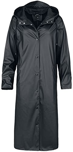 NOISY MAY Damen NMSKY L/S X-Long A-LINE Raincoat NOOS Regenmantel, Black, s von Noisy may