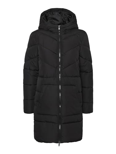 Noisy May Damen Lange Puffer Jacke | Warmer Stepp Wintermantel mit Kapuze | Wattierter Blouson NMDALCON, Farben:Schwarz, Größe:42 Noisy May Damen Lange Puffer Jacke | Warmer Stepp Wintermantel mit Kapuze | Wattierter Blouson NMDALCON, Farben:Schwarz, Größe:42 von Noisy may