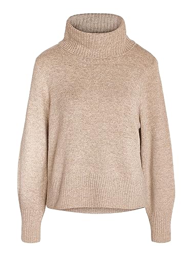 Noisy may Basic Strickpullover Rollkragen Loose Fit Langarm Shirt Rippbündchen Sweater Oberteil NMFRIVA von Noisy may