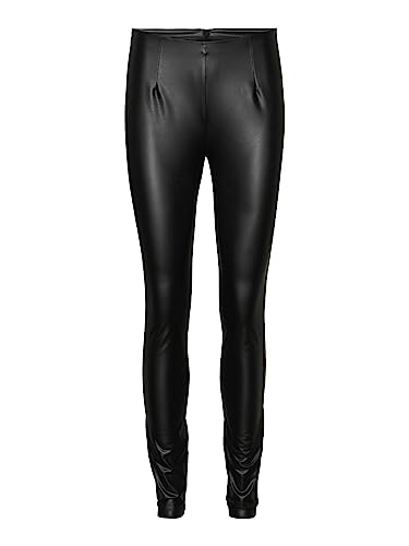 Noisy may Damen Kunstleder Slim Fit Hose High Waist Leggings PU Coated Pants NMALOHA, Farben:Schwarz-2, Größe:XS Noisy may Damen Kunstleder Slim Fit Hose High Waist Leggings PU Coated Pants NMALOHA, Farben:Schwarz-2, Größe:XS von Noisy may