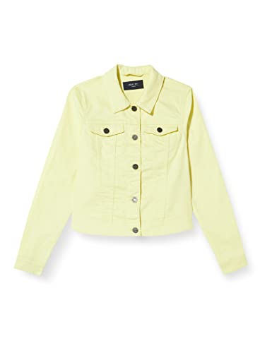 Noisy may Damen Nmdebra L/S Clr Denim Jacket S*, Pale Lime Yellow, S von Noisy may
