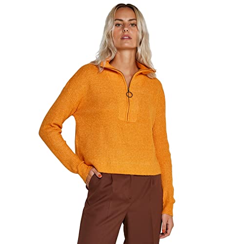 Noisy may Damen Nmnewalice L/S High Neck Knit Noos Pullover, Desert Sun, XS EU von Noisy may