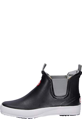 Nokian Footwear Hai Low - knöchelhohe Kurzschaft Gummistiefel für Damen und Herren, handgefertigt aus Naturkautschukmischung, 36 EU, Black von Nokian Footwear