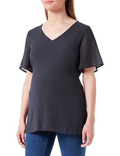 Noppies Damen Blouse kortærmet Kula Bluse, Blue Graphite - P334, 34 EU von Noppies