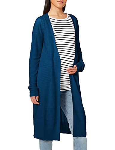 Noppies Damen Cardigan Knit ls Nova Umstandsstrickjacke, Blau (Dark Denim P083), 42 (Herstellergröße: XL) von Noppies