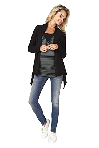 Noppies Damen Cardigan Ls Lise Umstandsstrickjacke, Black, XS EU Noppies Damen Cardigan Ls Lise Umstandsstrickjacke, Black, XS EU von Noppies