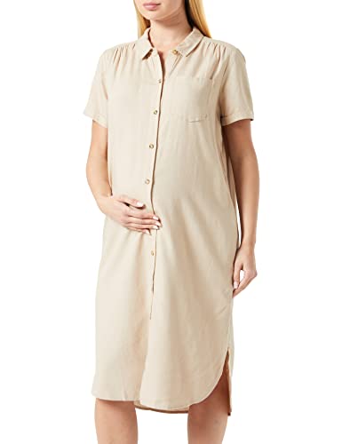 Noppies Damen Dress Chofu Nursing Short Sleeve Kleid, White Pepper - P427, 40 EU von Noppies