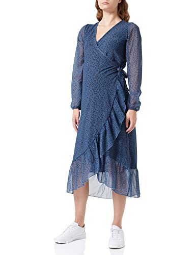 Noppies Damen Dress Olathe Nursing Longs Sleeve Allover Print Kleid, Coronet Blue - P993, 38 EU von Noppies