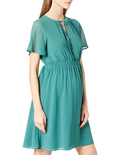 Noppies Damen Dress nurs ss Edison Kleid, Blue Spruce-P699, 38 von Noppies