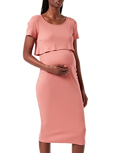 Noppies Maternity Damen Dress Nursing Short Sleeve Mia Kleid, Desert Sand-P756, XL von Noppies