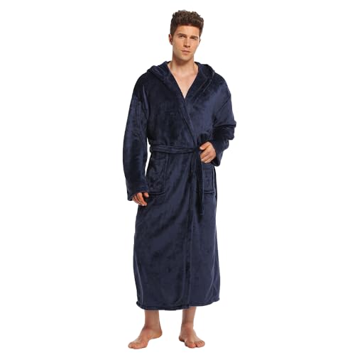 North Bund Herren Bademantel Morgenmantel Flanell Nachtwäsche Frottee Flauschig Lang Edler Weicher Kimono Mit Kapuze Mikrofaser Farb- Größenauswahl Blau 2XL/3XL North Bund Herren Bademantel Morgenmantel Flanell Nachtwäsche Frottee Flauschig Lang Edler Weicher Kimono Mit Kapuze Mikrofaser Farb- Größenauswahl Blau 2XL/3XL von North Bund