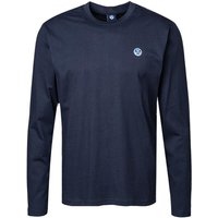 NORTH SAILS Herren Longsleeve blau Baumwolle von North Sails