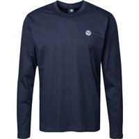 NORTH SAILS Herren Longsleeve blau Baumwolle von North Sails