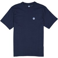 NORTH SAILS Herren T-Shirt blau Baumwolle von North Sails