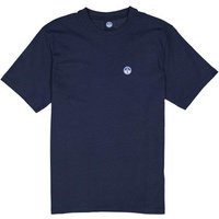 NORTH SAILS Herren T-Shirt blau Baumwolle von North Sails