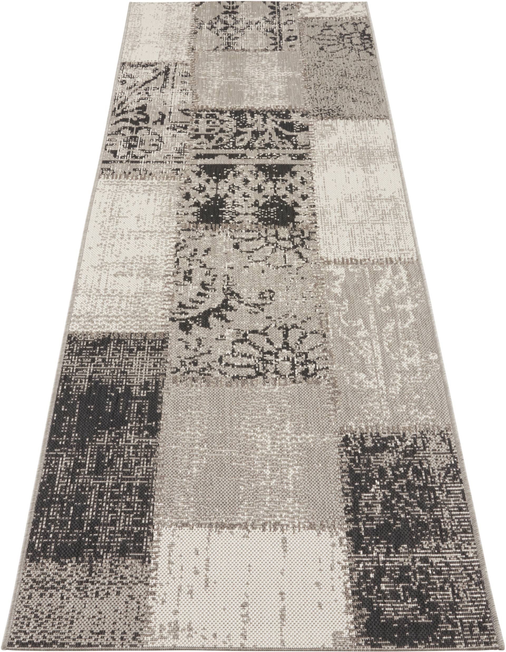 NORTHRUGS Läufer "Symi", rechteckig, In- & Outdoor, Kurzflor, Teppich, Vintage, Wohnzimmer, Garten von Northrugs