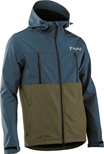 Northwave Easy Out Softshell Gravel Fahrrad Winterjacke blau/grün 2024: Größe: XXL (54) von Northwave