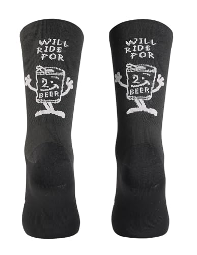 Northwave Will Ride for Beer Fahrrad Socken schwarz 2024: Größe: M (40-43) von Northwave