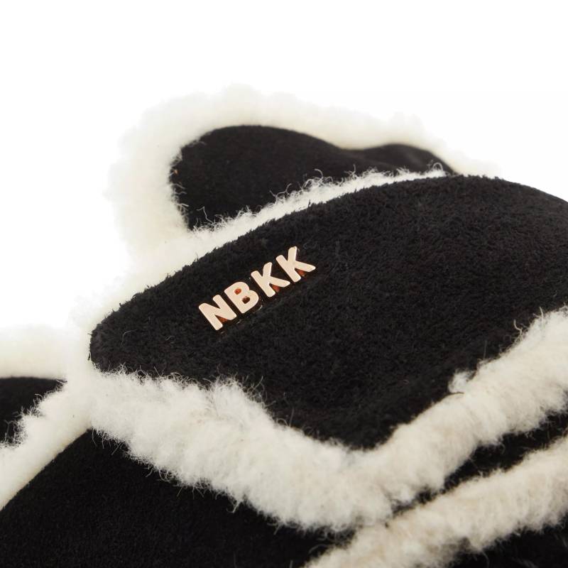 Nubikk Slipper & Pantoletten - Teddy Fur (L) - Gr. 41 (EU) - in Schwarz - für Damen von Nubikk