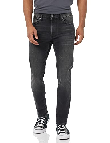 Nudie Jeans Herren Lean Dean Black Eyes Jeans, Schwarze Augen, 46 von Nudie Jeans