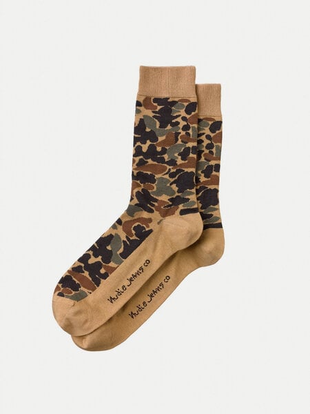 Nudie Jeans Unisex Socken Olsson Camo Multi von Nudie Jeans