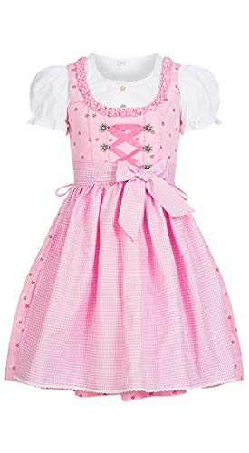 Nübler Kinderdirndl 3-teilig Linda in Rosa, Größe:74 von Nübler