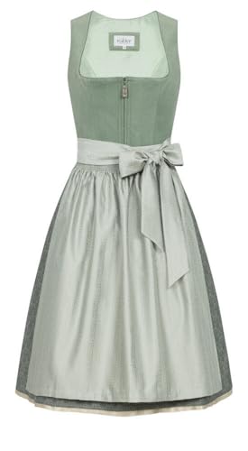 Nübler Dirndl midi Damen - 2 teilig inkl. Kleid und Dirndl Schürze, Rocklänge 60cm - Moderne bayrische Tracht, Effi Salbei, Größe:36 Nübler Dirndl midi Damen - 2 teilig inkl. Kleid und Dirndl Schürze, Rocklänge 60cm - Moderne bayrische Tracht, Effi Salbei, Größe:36 von Nübler