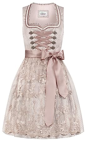 Nübler Mini-Dirndl Tessa in Taupe, Größe:40 von Nübler