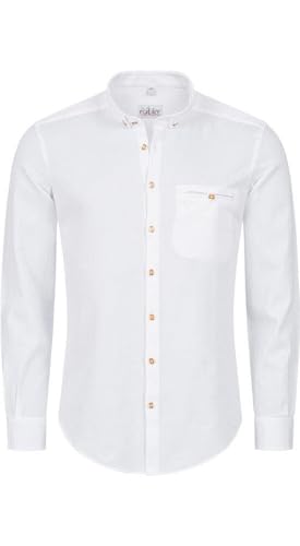Nübler Trachtenhemd Herren - Langarm Hemden im Landhausstil, Regular Fit mit Ärmeln zum Hochkrempeln - Moderne bayrische Tracht, Hemd Pier Weiß, Größe:XL Nübler Trachtenhemd Herren - Langarm Hemden im Landhausstil, Regular Fit mit Ärmeln zum Hochkrempeln - Moderne bayrische Tracht, Hemd Pier Weiß, Größe:XL von Nübler